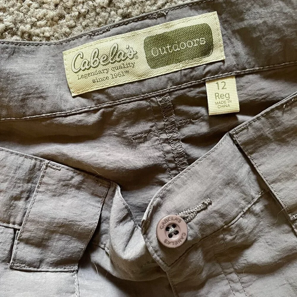 Cabela's Outdoors Zip Off Cargo Pants  Size 12 - Picture 6 of 10